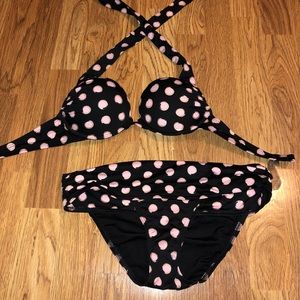 Victoria secret bombshell polkadot swim suit